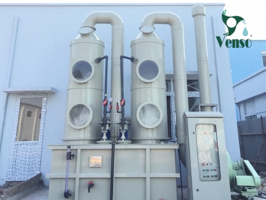 Tháp trung hòa clo công suất 500 kg tại KCN Vsip - Hải Phòng