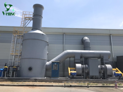 Hệ thống xử lý khí thải D3900 KCN Quang Châu - Bắc Giang